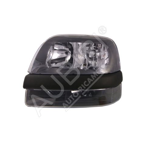 Headlight Fiat Doblo 2000-2005 left front H7+H1, without fog light, without motor