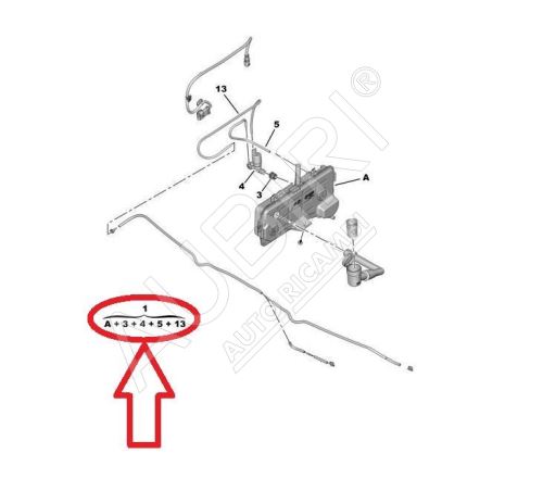 Washer tank Citroën Berlingo, Peugeot Partner since 2018