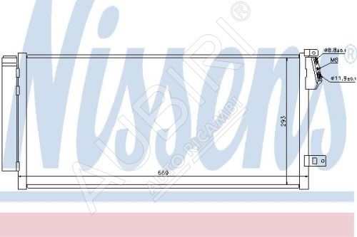 Cooler air conditioning Fiat Doblo 2010 - capacitor