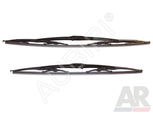Wiper blades Fiat Doblo 2000-2016 front, set 530/450 mm