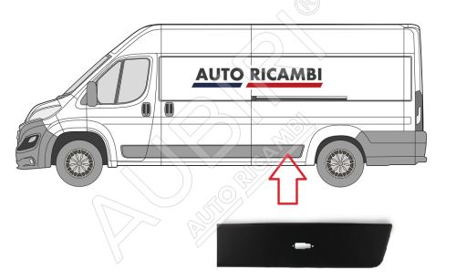 Protective trim Fiat Ducato since 2014 left, in front of the rear wheel