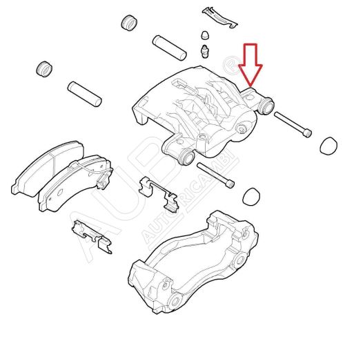 Brake caliper Fiat Ducato since 2021 front, right