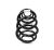 Shock absorber coil spring Renault Trafic since 2001, Vivaro 2001-2019 rear