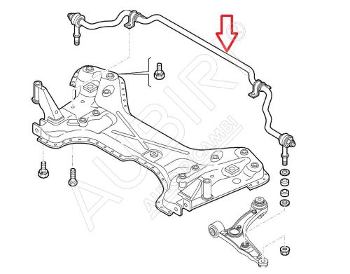 Stabilizer Fiat Ducato, Jumper, Boxer since 2021 front