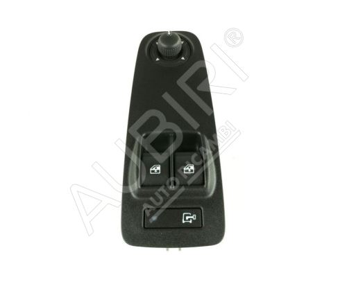 Electric window switch Fiat Ducato 2006-2011 left, black, with mirror control