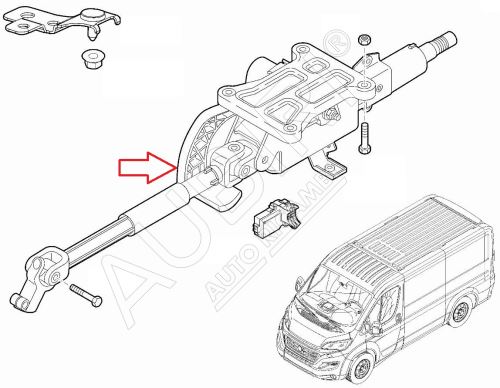 Steering Column Fiat Ducato, Jumper, Boxer since 2021 keyless starting