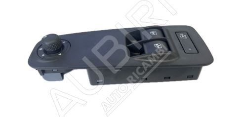 Electric window switch Fiat Ducato 2006-2011 left, black, with mirror control