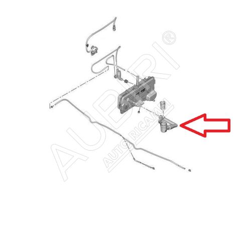 The filler neck of the washer tank Citroën Berlingo, Partner, Combo, Doblo since 2023