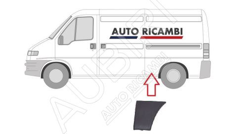 Protective trim Fiat Ducato 2002-2006 left, in front of the rear wheel