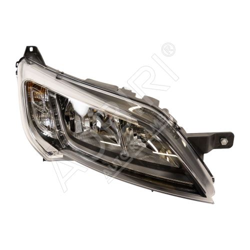 Headlight Fiat Ducato since 2014 right silver frame H7+H7, LED with control unit