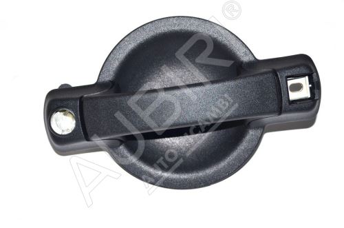 Outer sliding door handle Fiat Doblo 2000-2010 right black, without lock cylinder