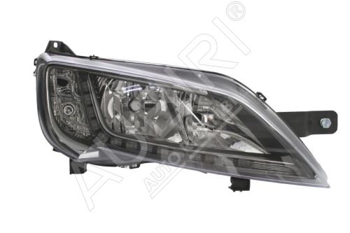 Headlight Fiat Ducato since 2014 right silver frame H7+H7, LED without control unit