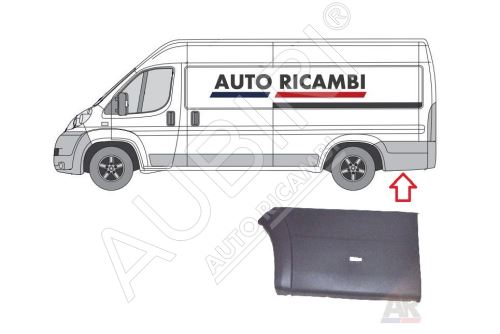 Protective trim Fiat Ducato since 2006 left, behind the rear wheel - extra length