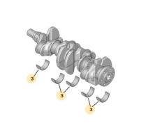 Main bearing, crankshaft bearing Citroën Berlingo since 2018 1.5D lower - 1.831-1.837