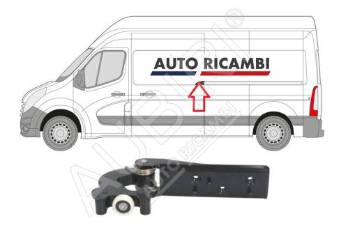 Sliding door roller guide Renault Master since 2010 left middle