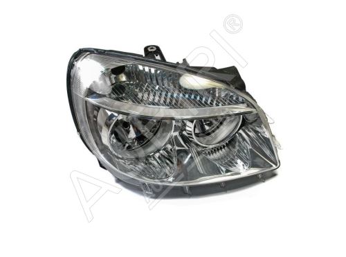 Headlight Fiat Doblo 2005-2010 right front H7+H1, with motor