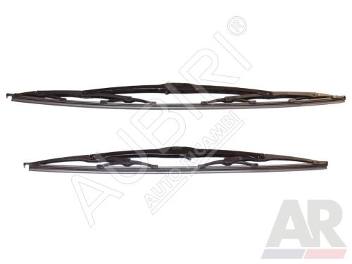 Wiper blades Fiat Doblo 2000-2016 front, set 530/450 mm