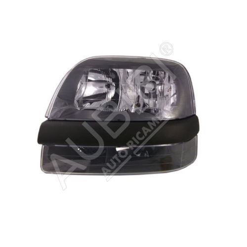 Headlight Fiat Doblo 2000-2005 left front H7+H1, without fog light, with motor