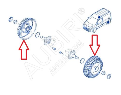 Brake drum Renault Kangoo 2008-2021 - 229 mm