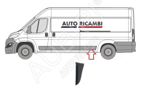 Protective trim Fiat Ducato since 2014 left in front of the rear wheel