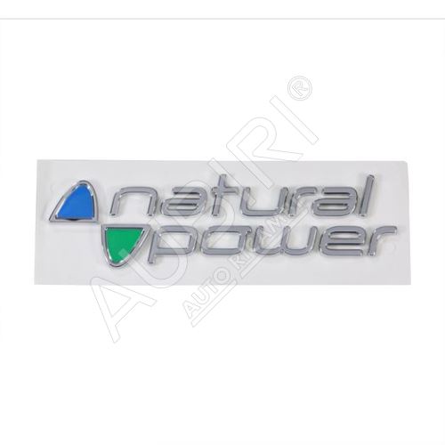 Emblem "Natural Power" Fiat Ducato, Punto, Panda, Fiorino, Doblo