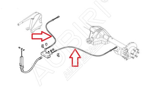 Handbrake cable Iveco Daily since 2014 35S rear