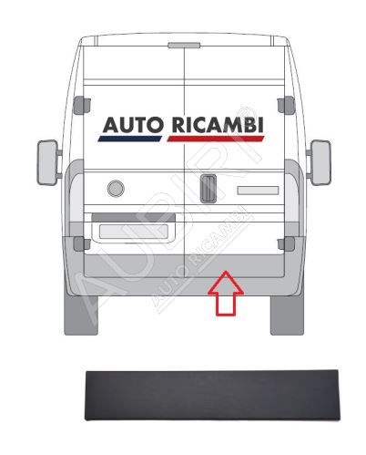 Protective trim Fiat Ducato since 2006 rear, right door, gray