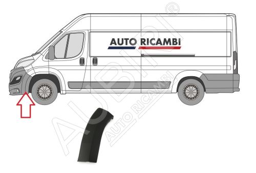 Protective trim Fiat Ducato since 2014 left, bumper trim