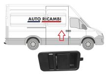 Sliding door inner handle Iveco Daily 2000-2014 right