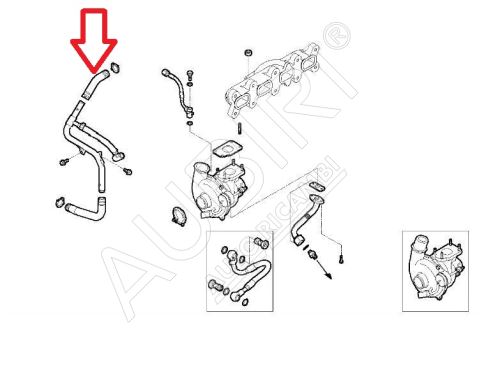 Turbocharger cooling pipe Iveco Daily 2016-2019 2.3D