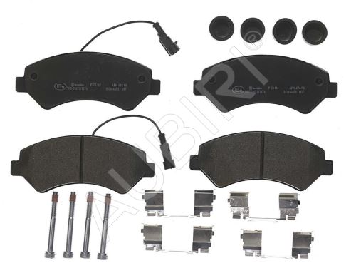 Brake pads Fiat Ducato since 2006 front Q17H, 2-sensors, with accessories