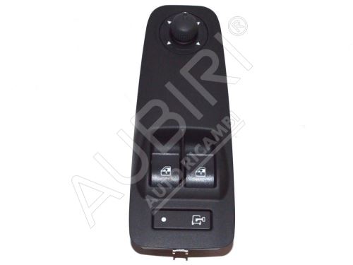 Electric window switch Fiat Ducato 2006-2011 left, black, with mirror control