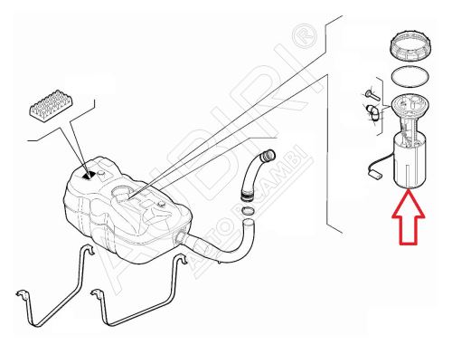 Fuel Pump Fiat Ducato since 2021 2.2D with level sensor