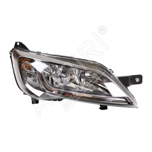 Headlight Fiat Ducato since 2014 right H7+H7 black frame without LED