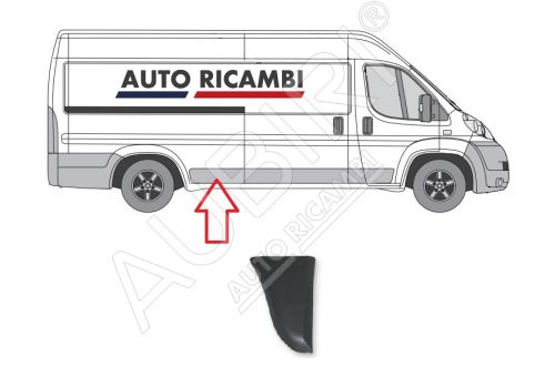 Protective trim Fiat Ducato since 2006 right, in front of the rear wheel