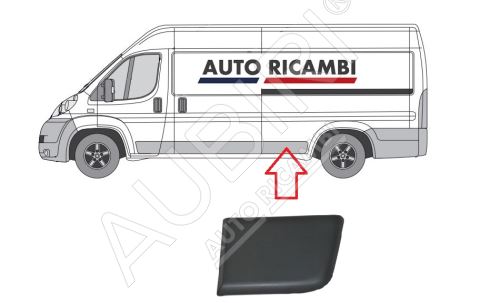 Protective trim Fiat Ducato since 2006 left, in front of the rear wheel