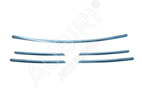 Set of radiator grille strips Renault Trafic 2014-2019 silver