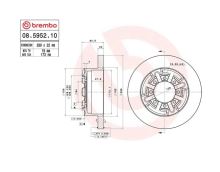 Brake disc Iveco Daily 35C, 50C rear (2)