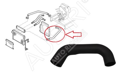 Charger Intake Hose Iveco Daily 2000-2006 2.8 from intercooler to intake manifold