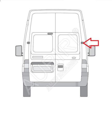 Rear door hinge Iveco TurboDaily up to 2000 right upper