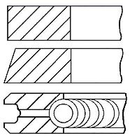 Piston rings Fiat Doblo 2010-2016, Fiorino 2007-2016 1.3 STD (1)