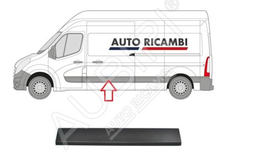 Side molding Renault Master 2010– left sliding door