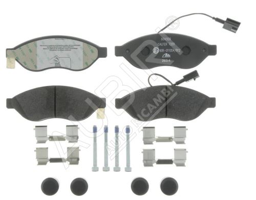 Brake pads Fiat Ducato since 2006 front Q11-17L 2-sensors, with accessories