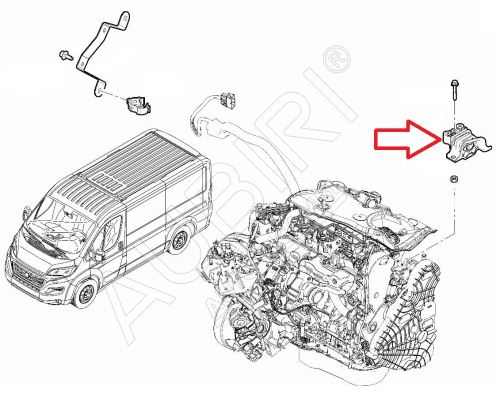 Engine mount Fiat Ducato since 2021 2.2D right