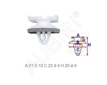 Side rail clip Iveco Daily 2006