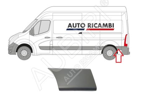 Protective trim Renault Master since 2010 left, behind the rear wheel