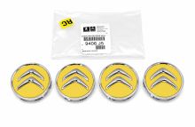 Wheel cover Citroën Berlingo since 2008 in the middle, alloy wheels 59 mm, set 4pcs, yello