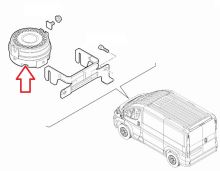 Siren/loudspeaker for alarm system Fiat Ducato, Jumper, Boxer since 2011