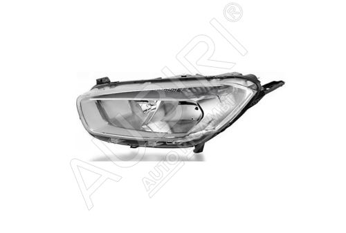 Headlight Ford Transit Courier 2014-2018 front, left H7/H15, silver