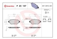 Brake pads Fiat Doblo since 2010, Fiorino since 2007 front, 2-sensors (1)